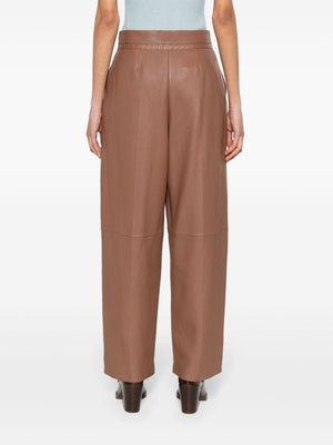 FENDI Leather Trousers for Women - SS24 Collection