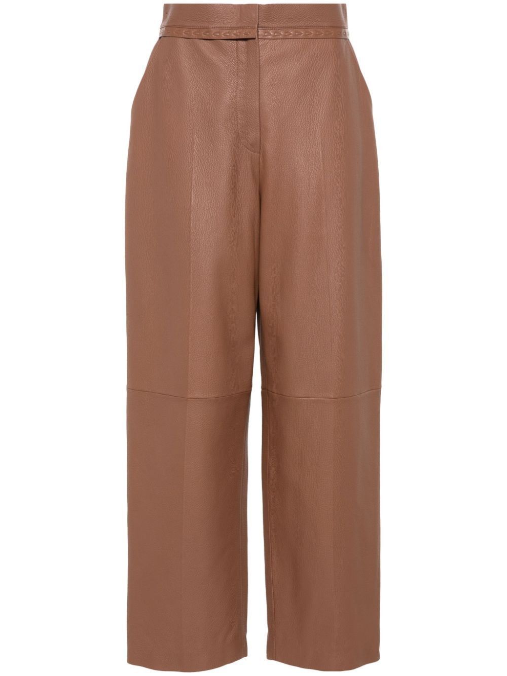 FENDI Leather Trousers for Women - SS24 Collection