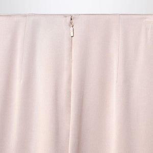 FENDI Silk Satin High Waist Flared Skirt