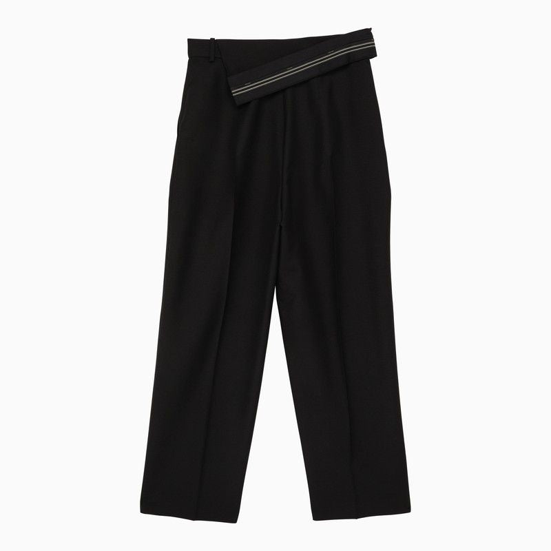 FENDI Wool Blend Carrot-Fit Trousers for Women