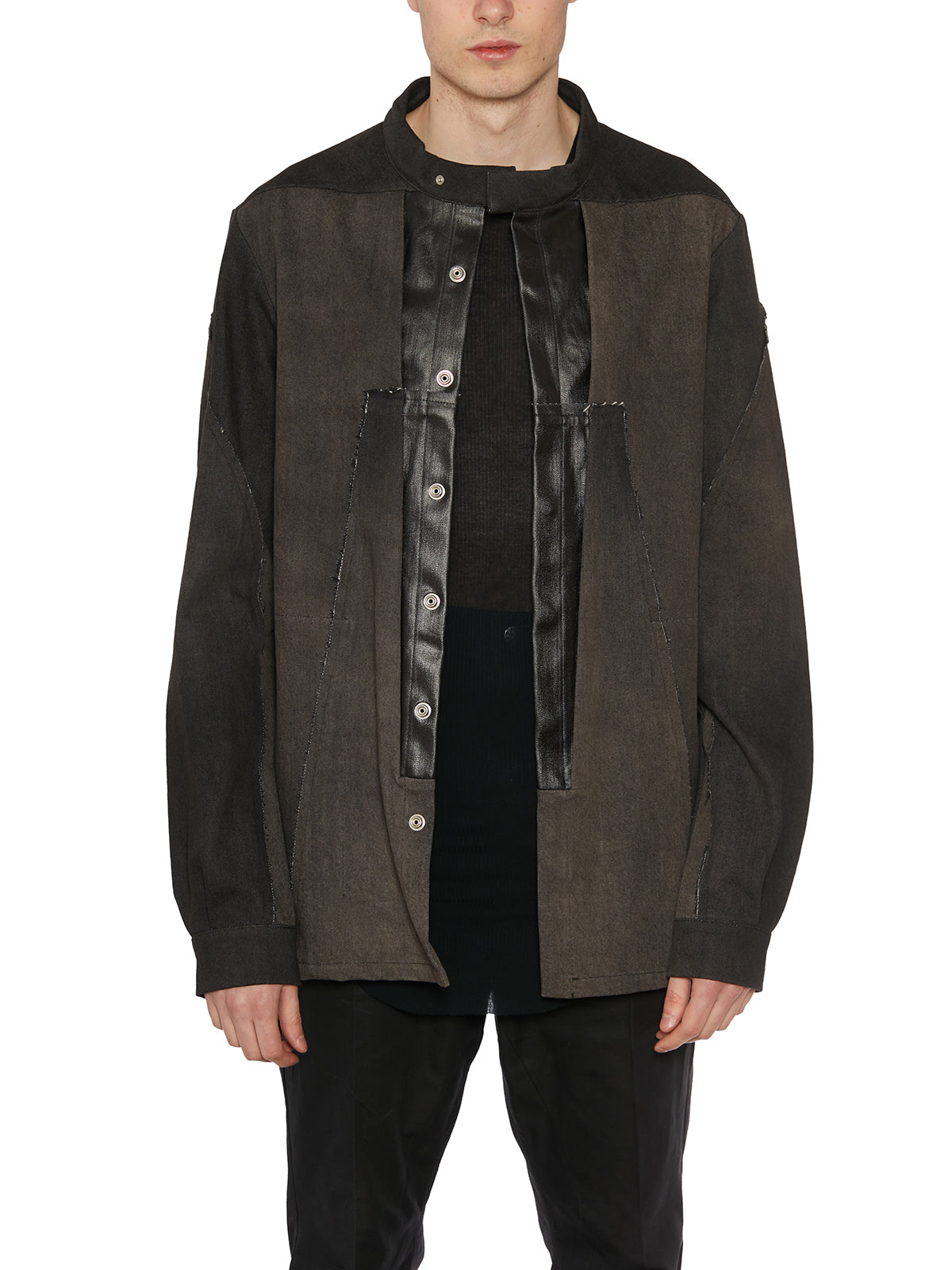 RICK OWENS Denim Splintered Jacket - Size 48