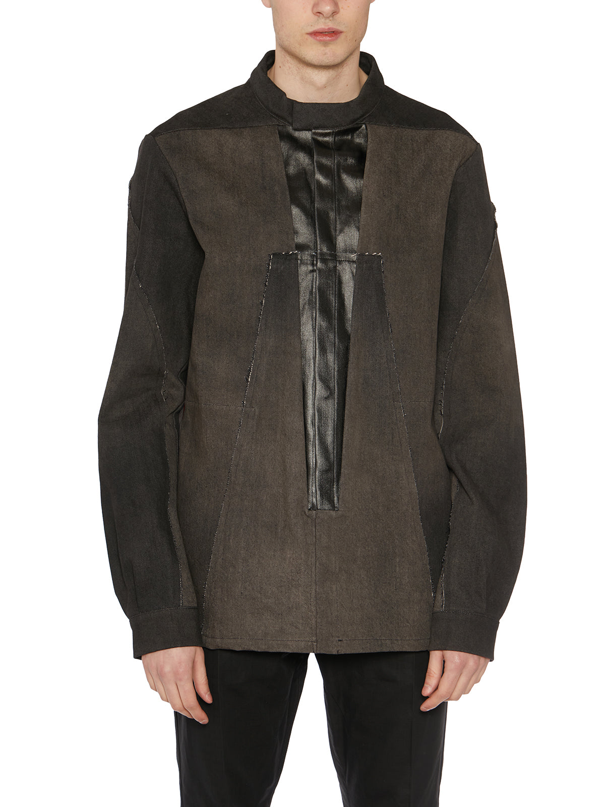 RICK OWENS Denim Splintered Jacket - Size 48