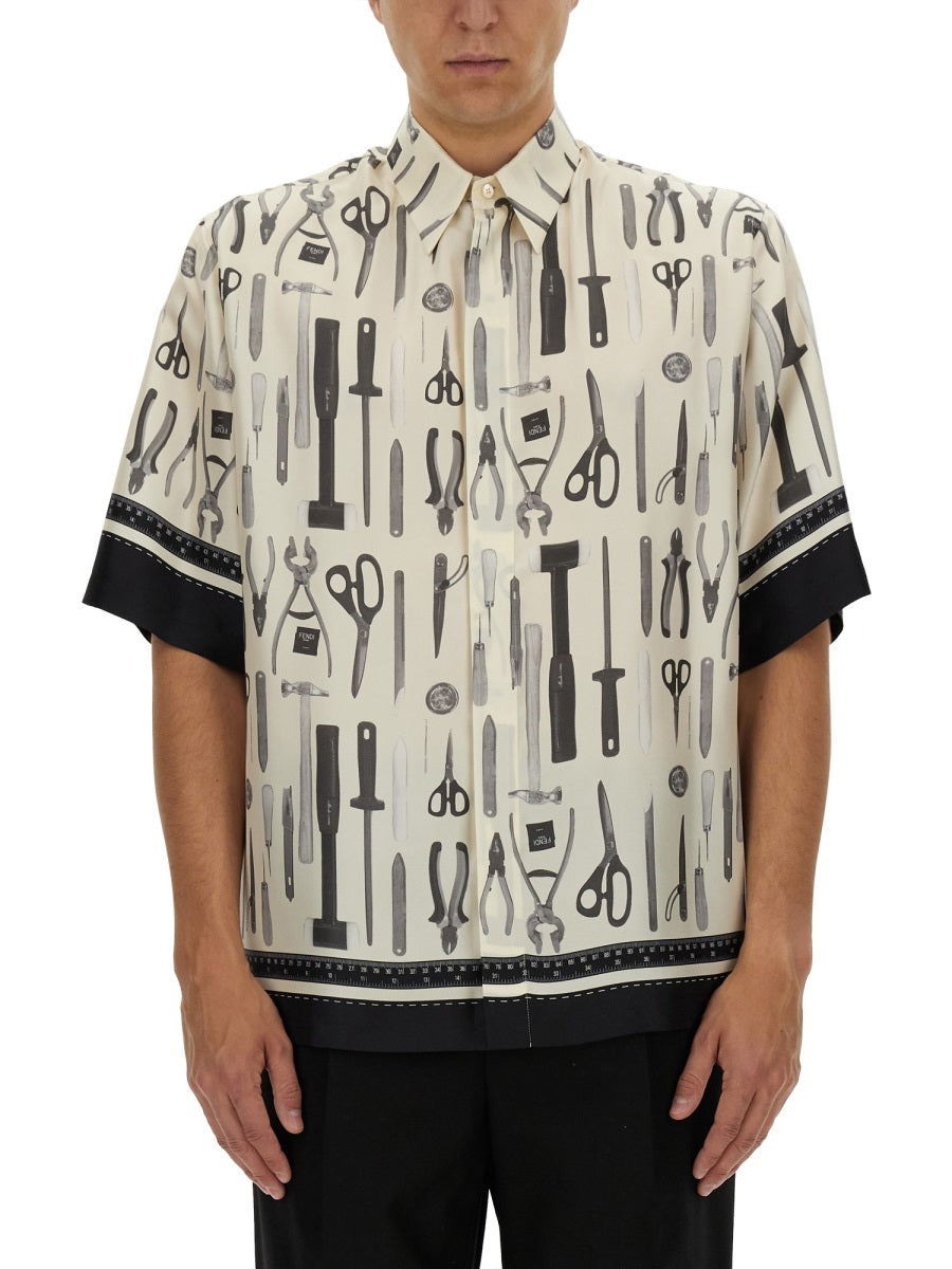 FENDI Premium Silk Shirt for Men - Sophisticated Style