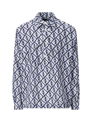 FENDI Linen Mini Shirt for Men - SS24 Collection