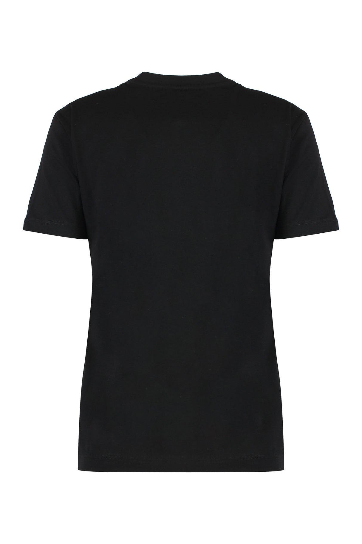 FENDI Logo Print T-Shirt with Sequin Embroidery