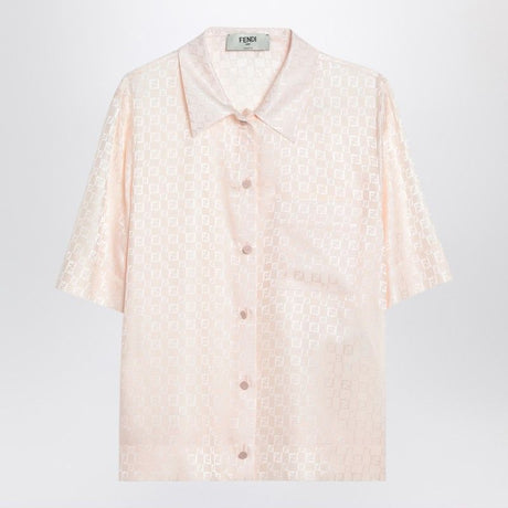 FENDI Silk FF Jacquard Shirt for Women - Short Sleeves