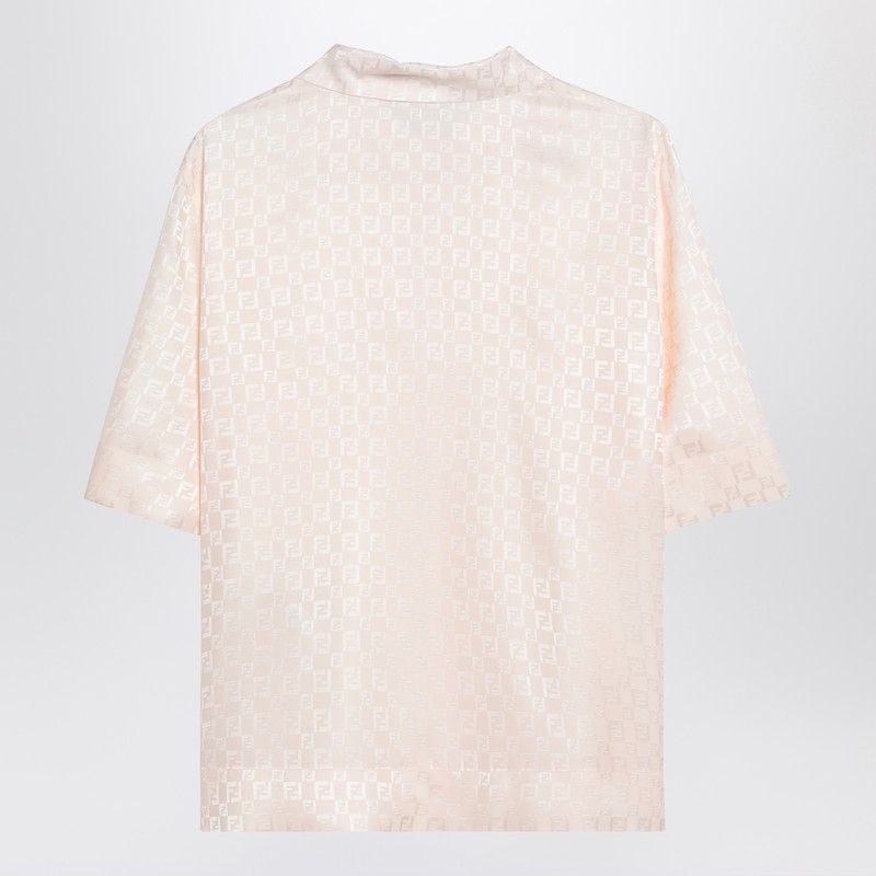 FENDI Silk FF Jacquard Shirt for Women - Short Sleeves