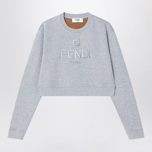 FENDI ミニクロップドフリースコットン sweatshirt