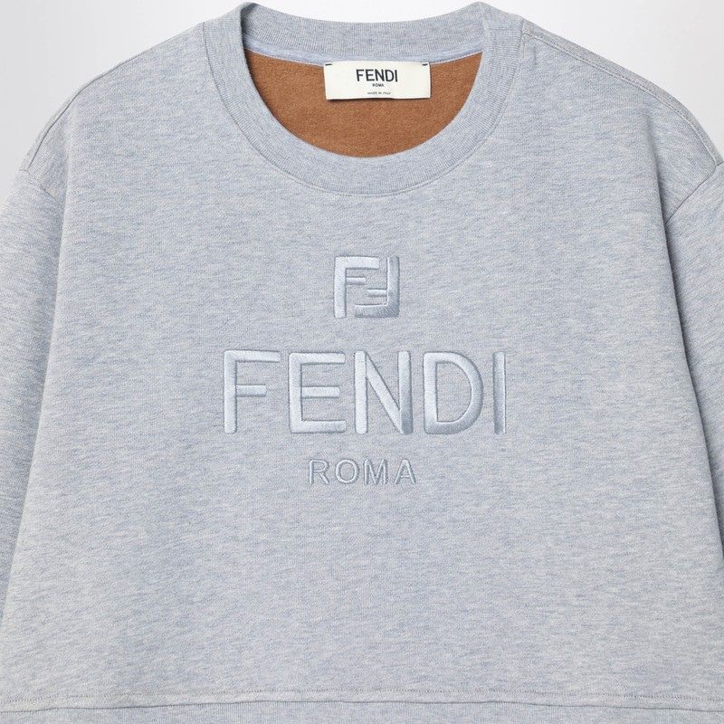 FENDI ミニクロップドフリースコットン sweatshirt