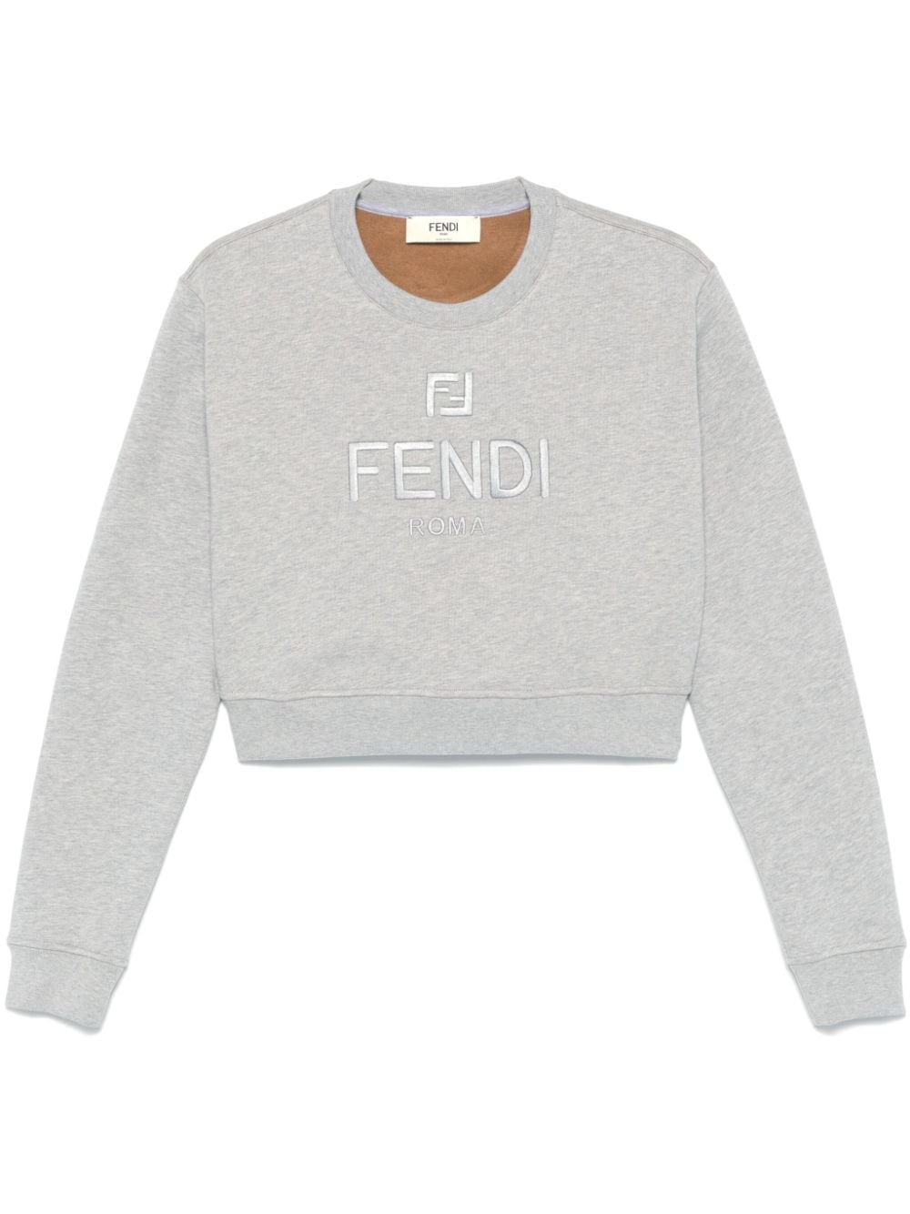 FENDI クロップドロゴコットンスウェットシャツ（女性用）