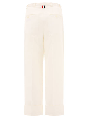 THOM BROWNE Beige 24SS Straight Pants for Women