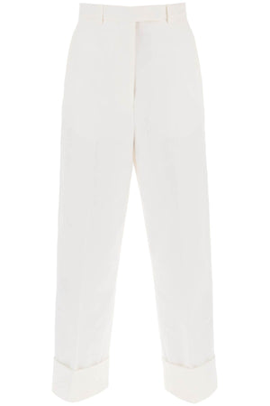 THOM BROWNE Cropped Wide Leg Jeans