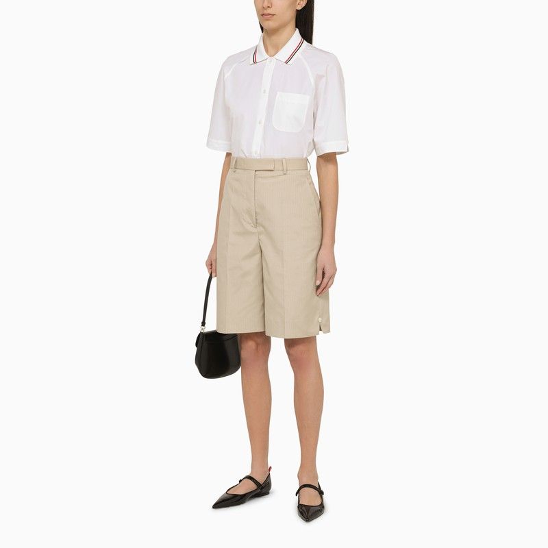 THOM BROWNE High-Waisted Bermuda Shorts