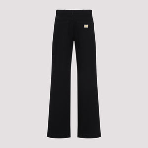 DOLCE & GABBANA Cotton Pants for Women - SS25 Collection