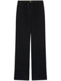 AMI PARIS Women's Mini Pants with Elastic Waist and Golden Hardware