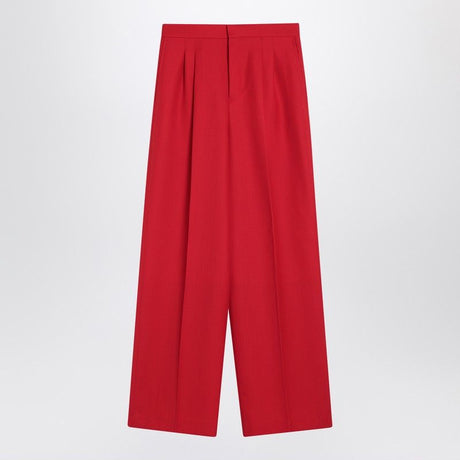 AMI PARIS Wide-Leg Wool Trousers for Women