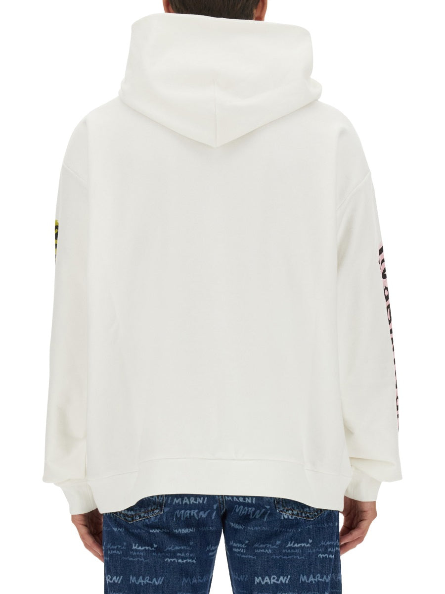 MARNI Regular Fit Cotton Knit Sweatshirt - Size 48 IT