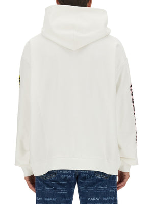 MARNI Regular Fit Cotton Knit Sweatshirt - Size 48 IT