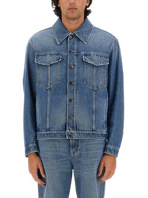 FENDI Classic Denim Jacket - Regular Fit Size 50