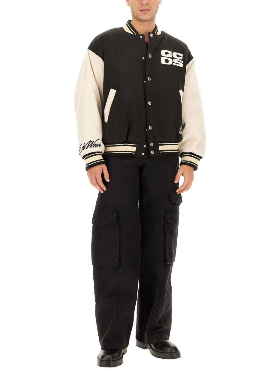 GCDS Varsity Bomber Jacket - Size L