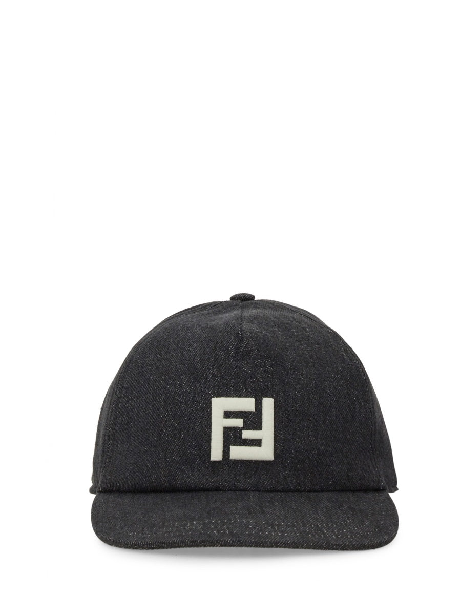 FENDI Denim Baseball Cap for Men