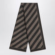 FENDI Silk Striped Scarf for Men