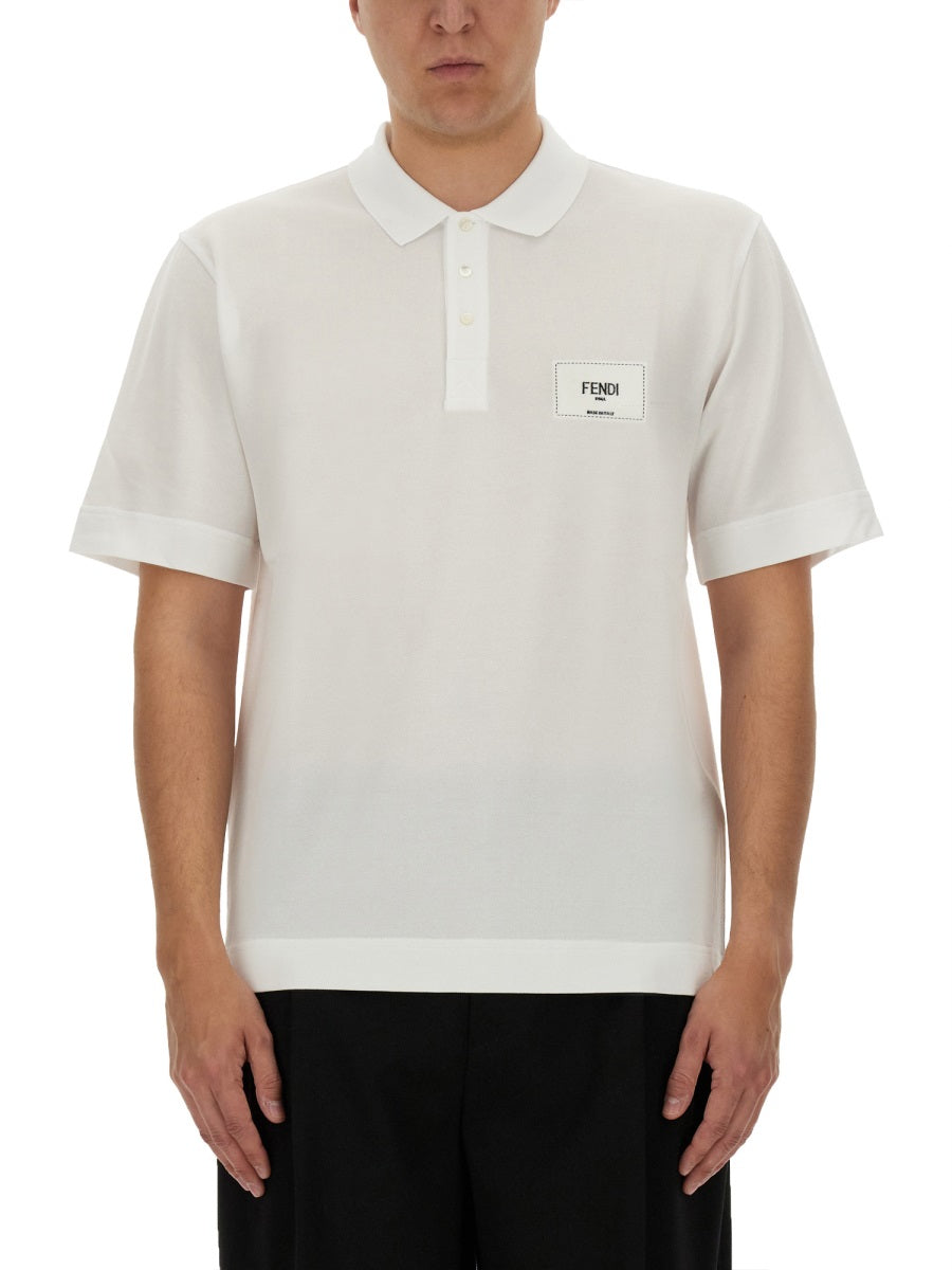 FENDI Classic Piquet Polo - Size L