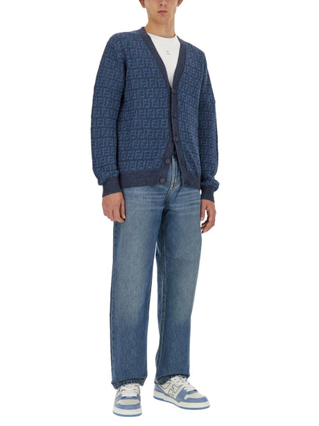 FENDI Men's Trendy Cardigan - Size 48 IT