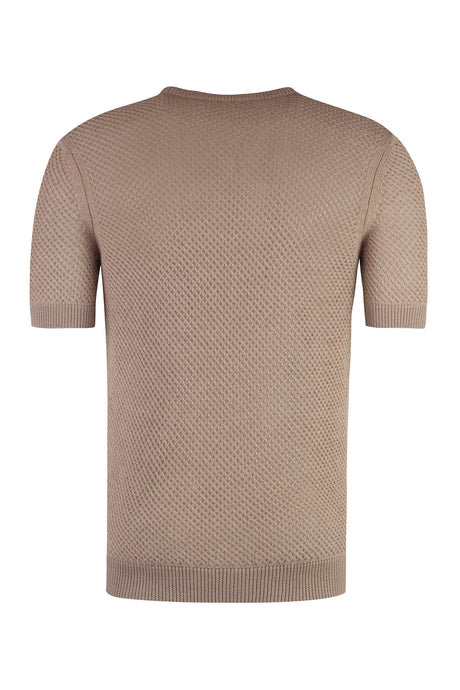 FENDI Short Sleeve Knit Sweater for Men