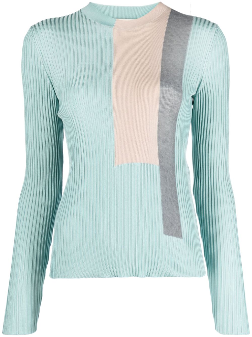 FENDI Ribbed-Knit Silk-Blend Sweater for Women