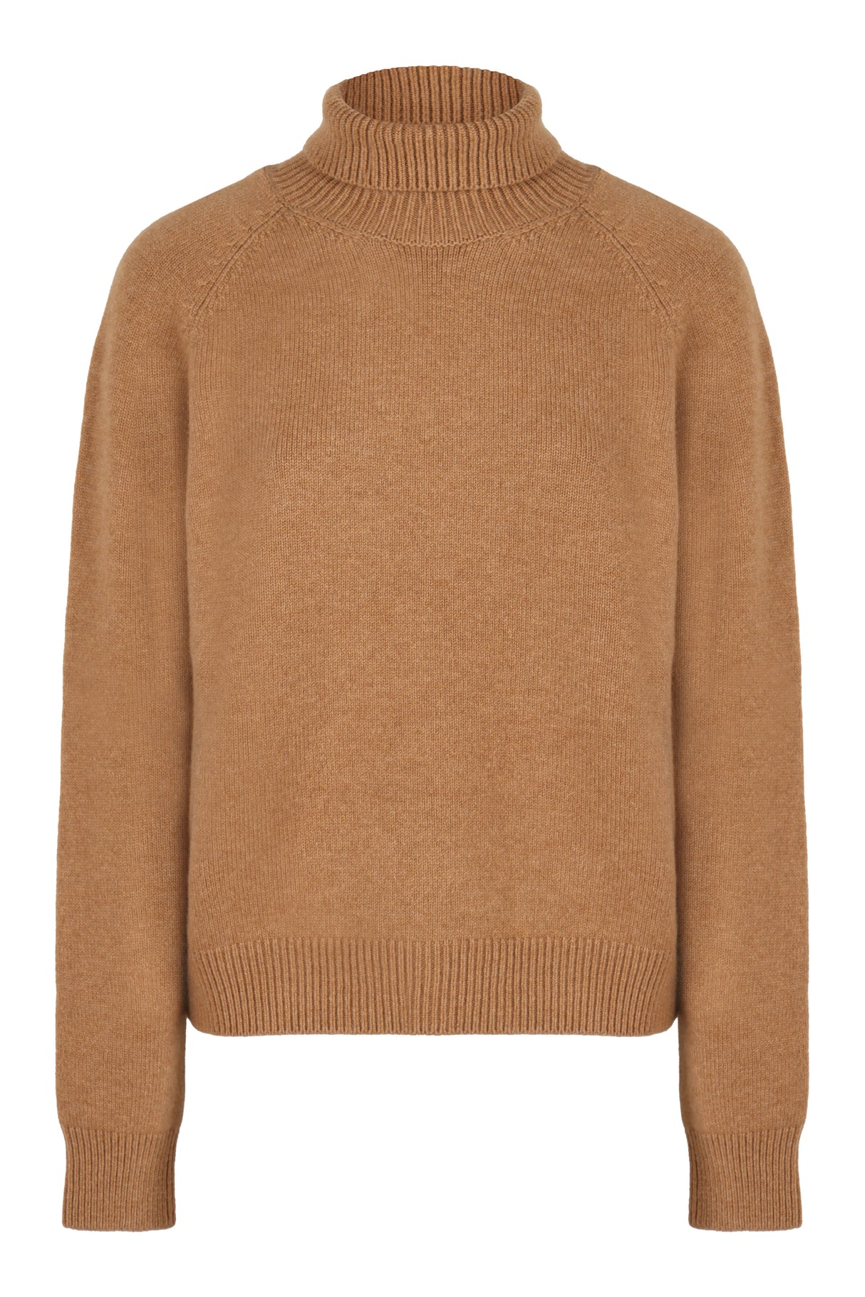 FENDI Elegant Cashmere Turtleneck with Side Slit