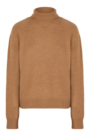 FENDI Elegant Cashmere Turtleneck with Side Slit