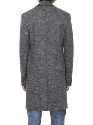 DOLCE & GABBANA Men's Single-Breasted Wool Jacket - FW23 Grey