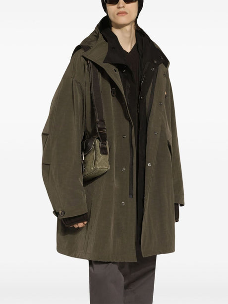 DOLCE & GABBANA Oversized Hooded Parka Jacket for Men - FW24 Collection