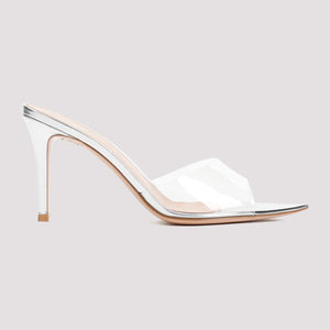 GIANVITO ROSSI Metallic Silver Flat Sandals for Women - SS24 Collection