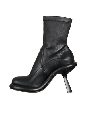 VIC MATIE' Sleek Leather Ankle Bootie