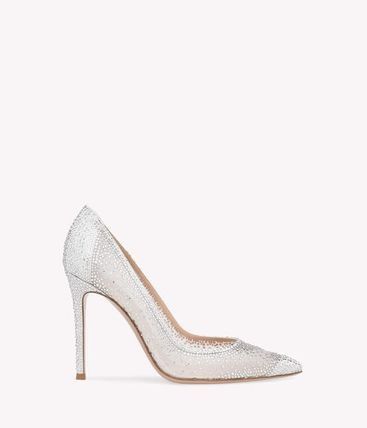 GIANVITO ROSSI Elegant Suede and Organza Pumps