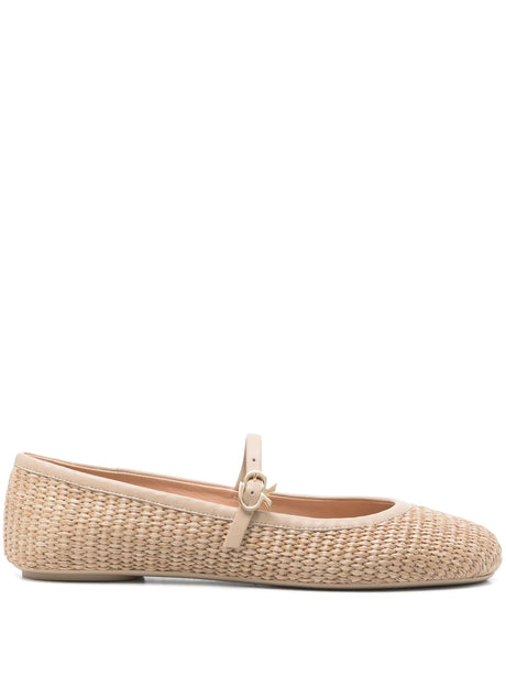 GIANVITO ROSSI Elegant Marbella Nappa Ballerina Flats for Women