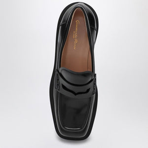 GIANVITO ROSSI Elegant Leather Loafer with Square Toe