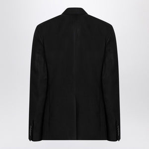 DOLCE & GABBANA Single-Breasted Linen Jacket for Men