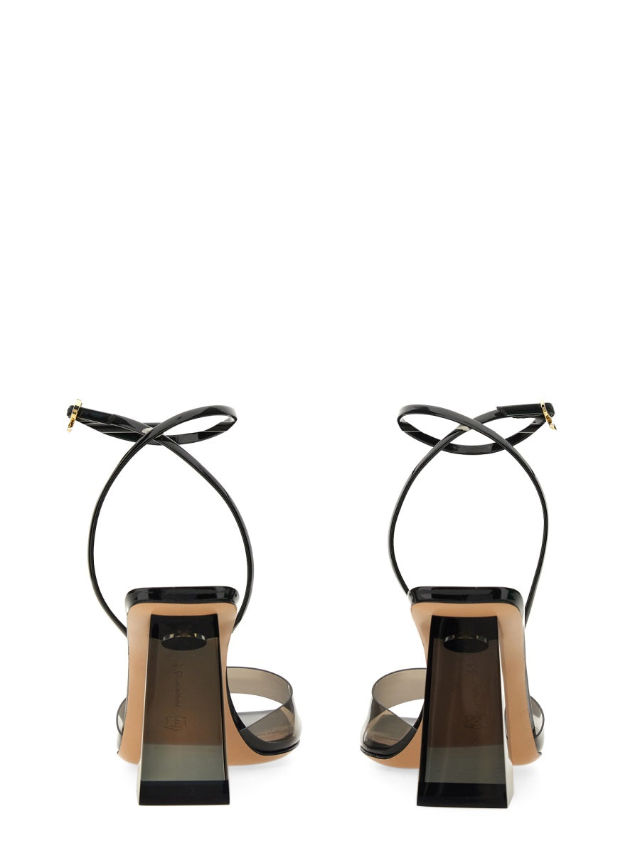 GIANVITO ROSSI Cosmic Sandal 85 - Strappy Elegance with Squared Heel