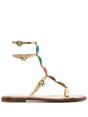 GIANVITO ROSSI Shanti Mini Flat Gladiator Sandals