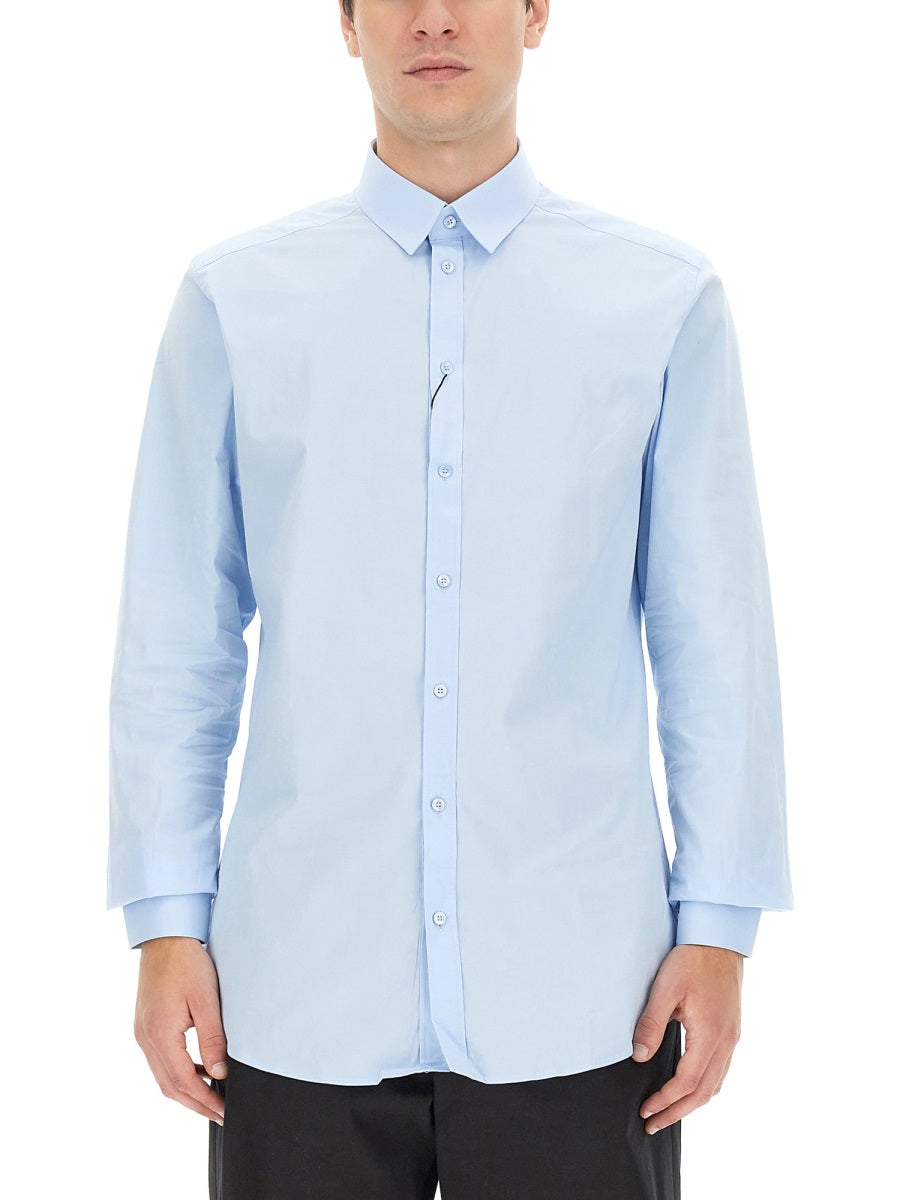 DOLCE & GABBANA Long Sleeve Cotton Blend Shirt for Men