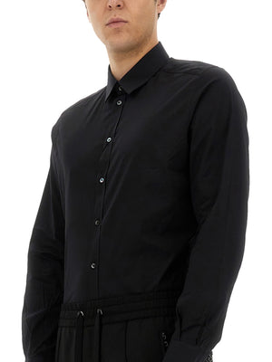 DOLCE & GABBANA Long Sleeve Cotton Blend Shirt for Men