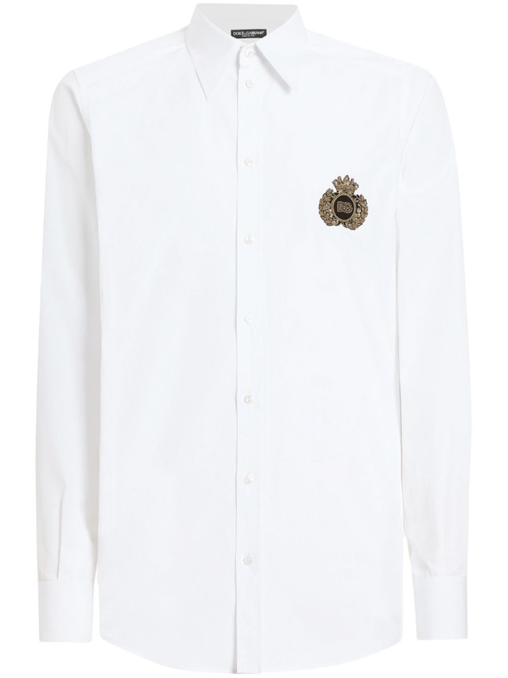 DOLCE & GABBANA Embroidered Cotton Shirt for Men - SS25 Collection