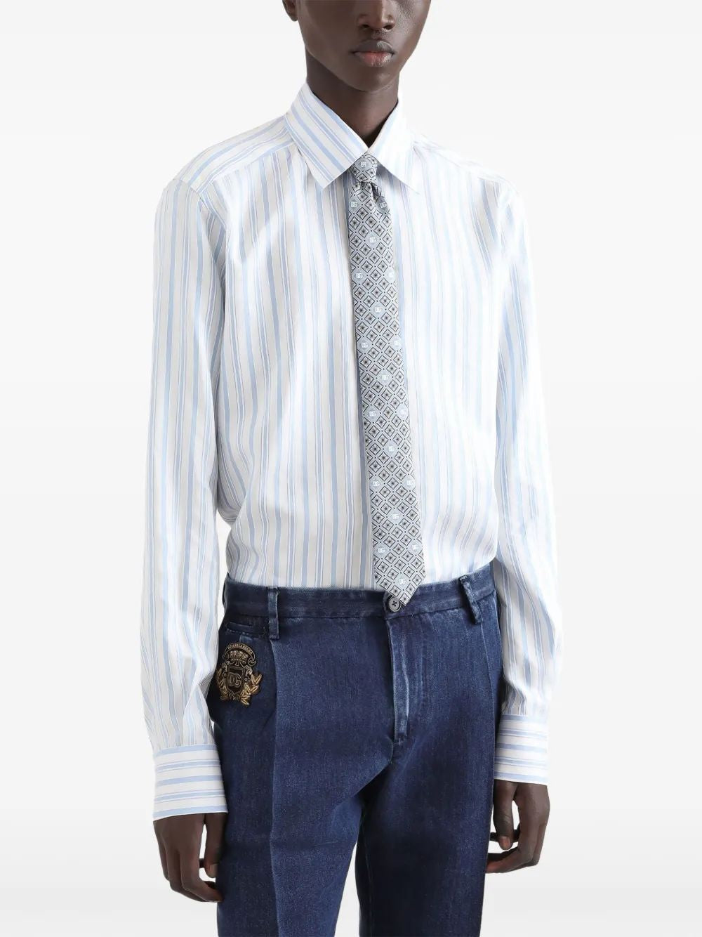 DOLCE & GABBANA Men's Stylish Button-Up Shirt - SS25