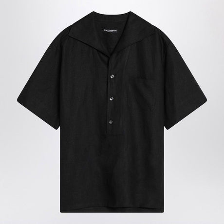 DOLCE & GABBANA Linen Short Sleeve Shirt