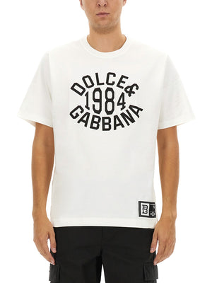 DOLCE & GABBANA Premium Logo T-Shirt for Men - Size L