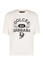 DOLCE & GABBANA Embroidered Logo Relaxed Fit T-Shirt - Size IT 46