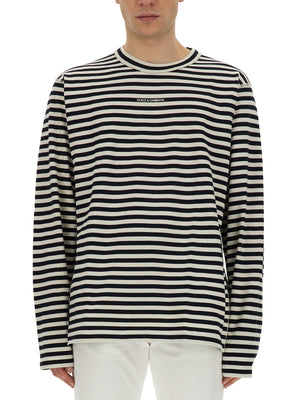 DOLCE & GABBANA Men's Regular Fit Striped T-Shirt - Size 50 IT